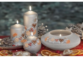 Lampion spodek Winter/Christmas Vanillia 185x70