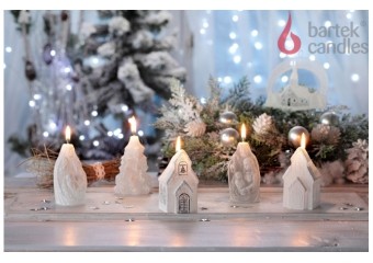Świeca Christmas Wonders figurka 75 mm x 20szt