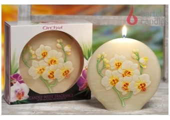 Świeca zapachowa Orchid Bouquet - dysk 130