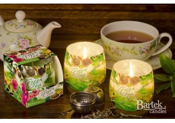 świece o zapachu zielonej herbaty